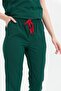Happiness Spaniard - Lycra Doctor Nurse Scrubs Single Bottom Surgical Uniform (Women), Dark Green - 3