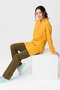 Ultralycra Harmony/Modest - Lycra Doctor Nurse Hijab Uniform Set, Saffron/Khaki - 4