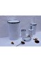 5-Piece Bathroom Set - Round Acrylic Trash Can, WC Brush Holder, Liquid Soap Dispenser, Toothbrush Holder, Hand Soap Dispenser