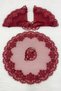Burgundy Bride Groom Handkerchief, Shiny Stone Detailed Wedding Halay Bridesmaid Promise Engagement Henna Circumcision Bride Handkerchief - 5
