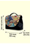 Women's Vegan Leather Black Handbag - Vasily Kandinsky Cannons Muse Design - 6