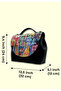 Women's Vegan Leather Black Handbag - No More Drama Design - 8