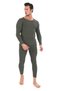 New Season Men's Winter Warm Thermal Suit, Cotton Khaki Color Thermal Undershirt, Thermal Underwear - 7