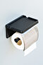 Adhesive Lidded Toilet Paper Holder Bathroom Toilet Paper Dispenser Accessory Napkin Holder Organizer Plastic - 3