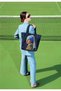 Women's Vegan Black Large Tote Bag - Girl with a Pearl Earring Design