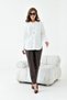 Women's Polo Neck Knitwear Ecru 20786 - 6