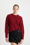 Strickpullover mit normaler Passform und Rundhalsausschnitt - 3