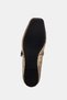 The Evie Mary Jane Women's Gold Buckle Ballerinas - 6