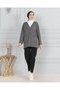 Women's Mother Short Thin Buttoned Pocket Combed Cotton Cardigan Mother's Day - 4