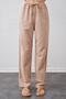 Women's Stone Waist Tied Lace-up Linen Trousers - 3