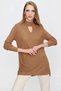 Women's Biscuit Sweater with Window on the Front - 3
