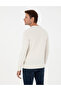 Ecru Slim Fit Crew Neck Knitwear Sweater 50300541-Vr019 - 5