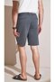 Anthracite Men's Shorts - Half Elastic Waist, Single Pleat 7046 - 6