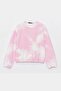 Girl's Sweatshirt Tie Dye Patterned Pink- Mila
