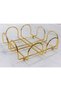 Gold Gold Plated Stainless Steel Napkin Holder Gold Napkin Holder 20 X 19 Gold Steel Tr - 3