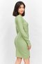 Women Cut Out Details Mini Party Dress, Sage Green - 2