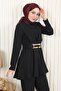 Pleated Double Suit Black 17901 - 2
