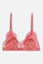 Women Non Padded Non Wired Textured Bra, Pink