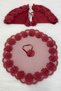 Burgundy Bride Groom Handkerchief, Shiny Stone Detailed Wedding Halay Bridesmaid Promise Engagement Henna Circumcision Bride Handkerchief - 5