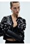 Sequined knitted cardigan