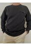 Three Yarn 0 Collar with Pocket Zip Fleece Inside Sweatshirt - 5
