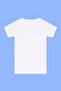 6 Pieces White Boy's Short Sleeve Undershirt T-Shirt Round Neck 100% Cotton Combed Cotton - 4
