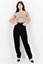 Women Regular Fit Plain Tapered Jeans, Black - 3