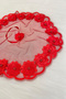 Red Bride Groom Handkerchief Shiny Stone Detailed Wedding Halay Bridesmaid Promise Engagement Henna Circumcision Bride Handkerchief - 4