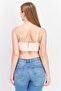 Women Scoop Neck Sleeveless Checkered Top, Pink - 3