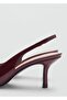 Patent Leather Look Pointed Toe Shoes - 7