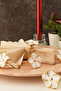Flower 6-Piece Gold Luxury Napkin Ring, White Enameled Napkin Ring - 6