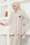 Chain Suit with Crest Beige 19206 - 2