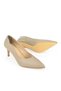 , Women's Genuine Leather Heeled Shoes 1431030Z25020 Stone - 6