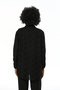 Women's Black Color Thin Fabric Slipper Oversize Cut Shirt - 5