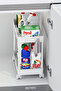 2-Tier Organizer Shelf with Wheels White, Bathroom Cabinet, Kitchen Counter and Under Sink, Detergent Holder - 3