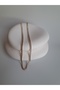 Gold Color Zircon Stone Waterway Necklace - 6