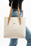 Women's New Season Large Size 3 Compartment Handbag 234067 Mh - 2