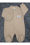 Baby Boy Jacquard Long Sleeve Baby Jumpsuit 100% Cotton