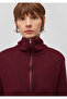 Semi Zippered Burgundy Sweater 1612796 -70415 - 5