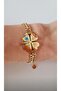 Steel Clover Protection, Money, Blocks Open Number Sequency Steel Bracelet - 2