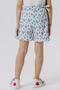 Girl's Shorts with Floral Bow and Elastic Waist, Ages 8-14, White - 2
