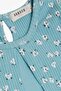 Girl's Long Sleeve Dress Tulle Flower Patterned 3-8 Years, Water Green - 7