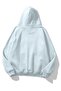 Unisex Basic Sweatshirt Hoodie Light Blue - 2