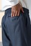 Men's Relaxed Fit Elastic Waist Pocket Hajj and Umrah Fabric Shalwar Trousers - Blue (Isr) - 6