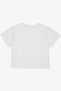Girl's T-Shirt Sleeves Laced, Embroidered, Stony Text Printed, Age 9-14, Ecru - 4
