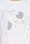 Girl's T-Shirt Floral Printed, Age 9-14, Ecru - 3