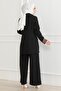 Leopard Patterned Suit Black 19218 - 4