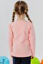 Girls' Long Sleeve T-Shirt with Laced Bow, Ages 3-8, Salmon - 3