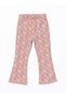 Pink Melange Baby Girl Sweatshirt and Leggings - Crew Neck, Long Sleeve, Floral Print Set of 2 - 5