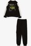 Girls & Boys Boys' Tracksuits World Style Themed Slogan Printed 7-12 Years, Black - 6